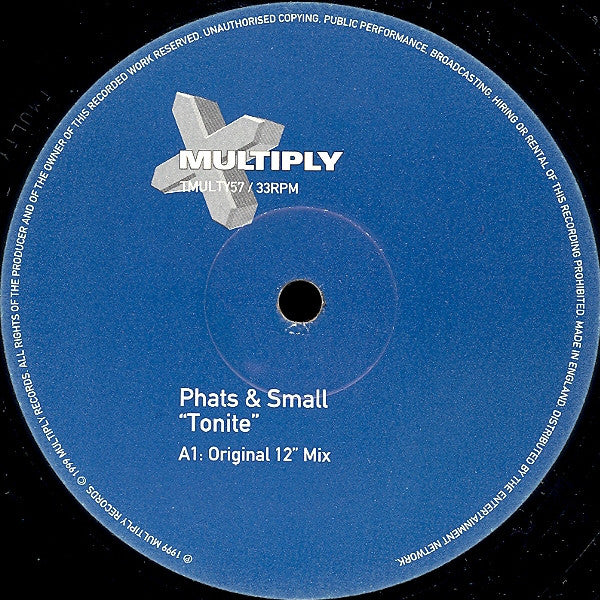 Phats & Small : Tonite (12")