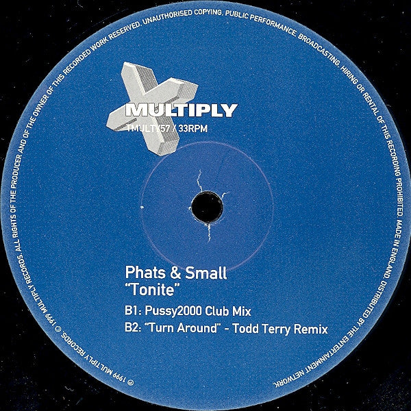 Phats & Small : Tonite (12")