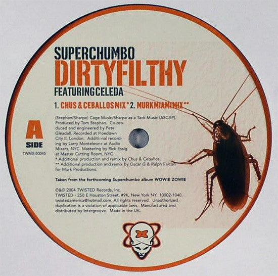 Superchumbo Featuring Celeda : Dirtyfilthy (12")