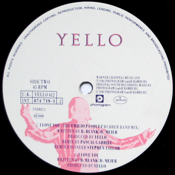 Yello : Blazing Saddles (12", Single)