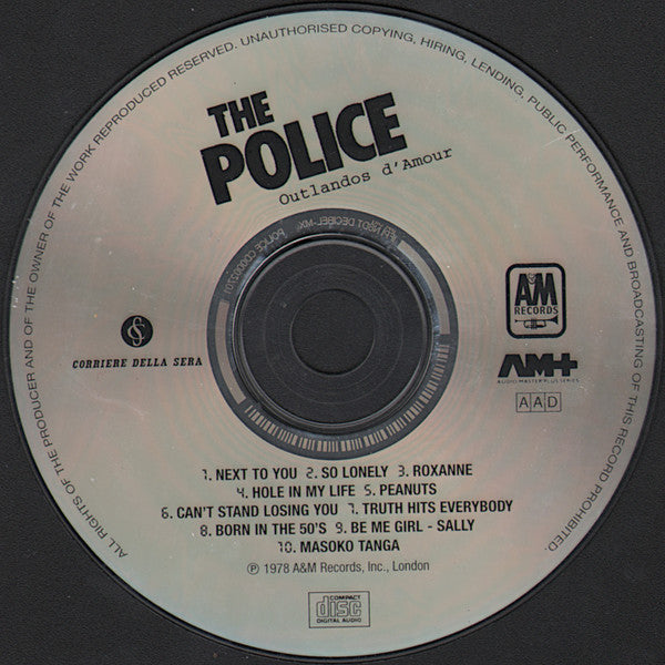 The Police : Outlandos D'Amour (CD, Album, RE)