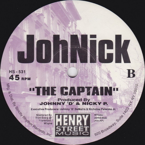 JohNick : Open Up Your Eyes / The Captain (12")