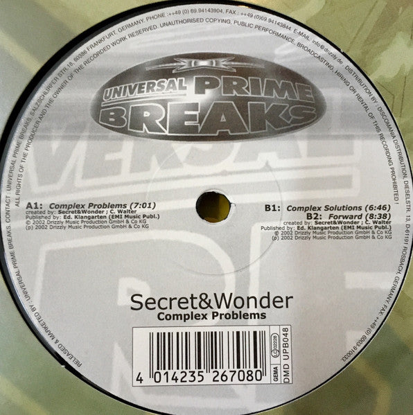 Secret&Wonder : Complex Problems (12")