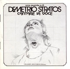 Demetrio Stratos : Cantare La Voce (CD, Album, RE, RM, Dig)