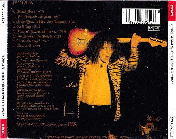 Yngwie Malmsteen : Rising Force (CD, Album, RP, PMD)