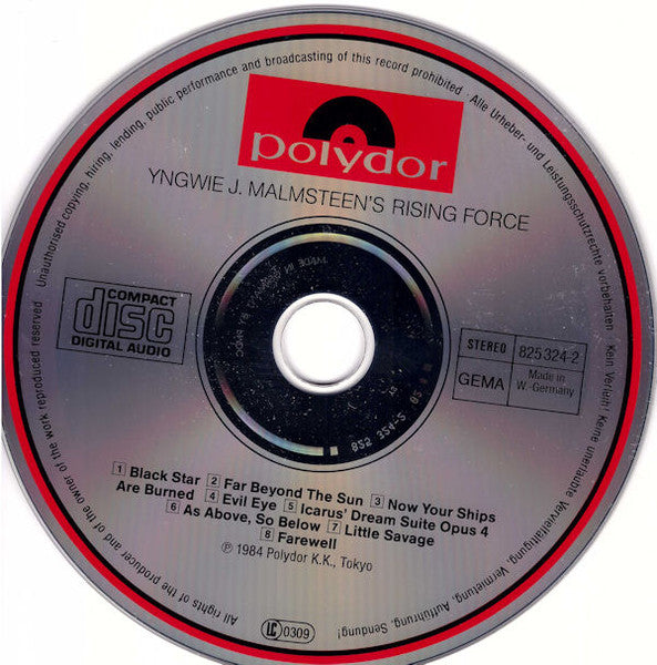 Yngwie Malmsteen : Rising Force (CD, Album, RP, PMD)