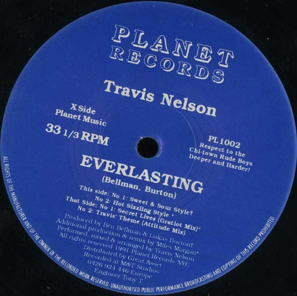 Travis Nelson : Everlasting (12")