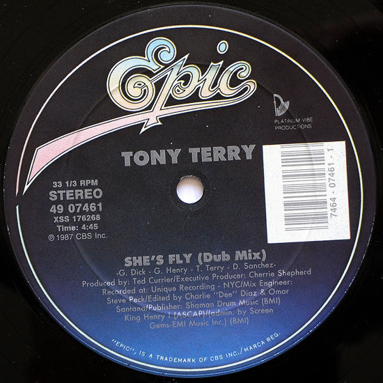 Tony Terry : She's Fly (12")