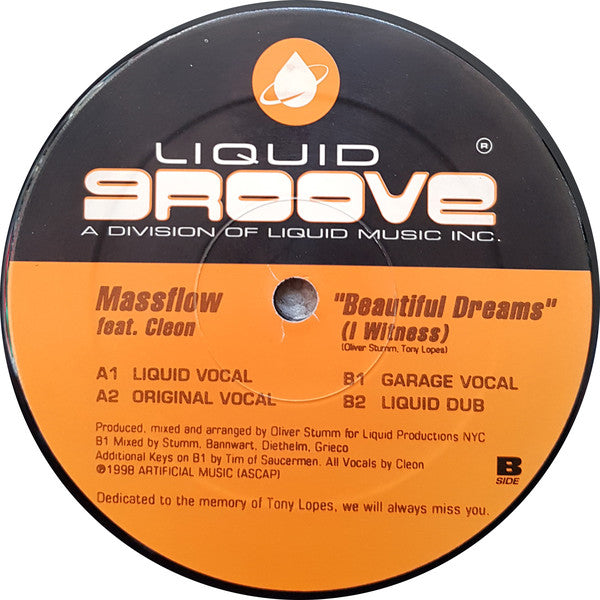 Massflow Feat. Cleon : Beautiful Dreams (I Witness) (12")