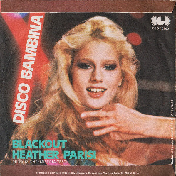 Heather Parisi : Disco Bambina (7")