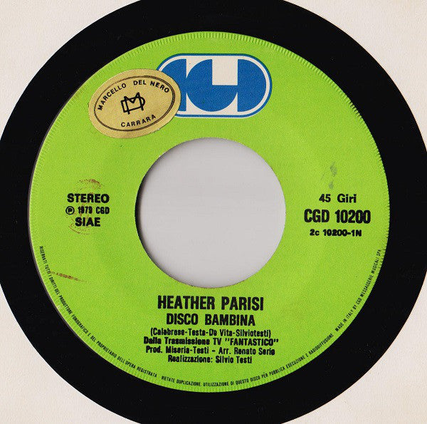 Heather Parisi : Disco Bambina (7")