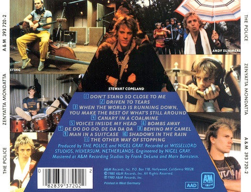 The Police : Zenyatta Mondatta (CD, Album, RE, PDO)