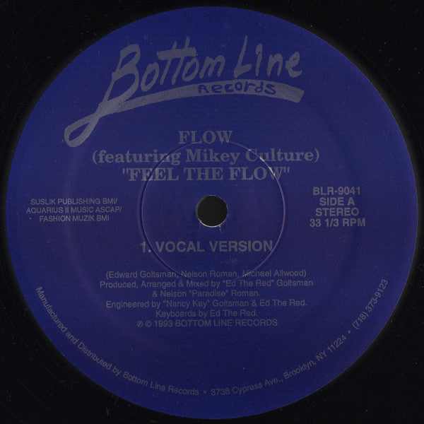 Flow (2) Featuring Mikey Culture : Feel The Flow (12")