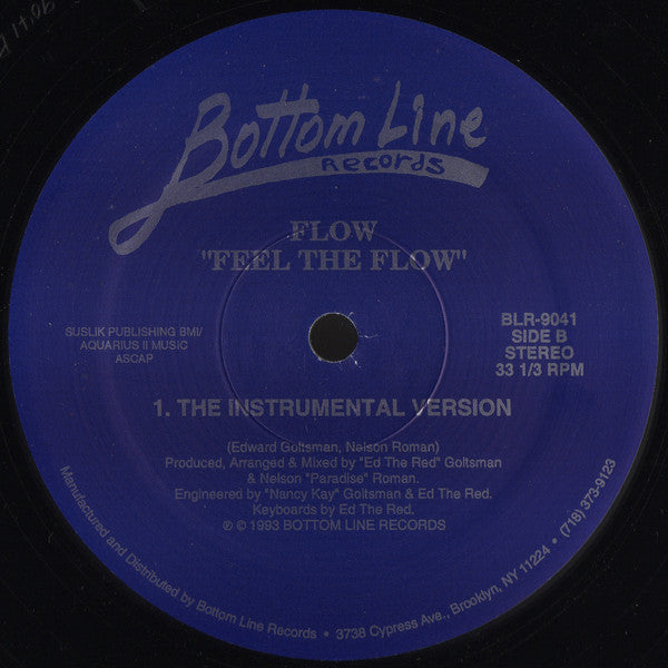 Flow (2) Featuring Mikey Culture : Feel The Flow (12")