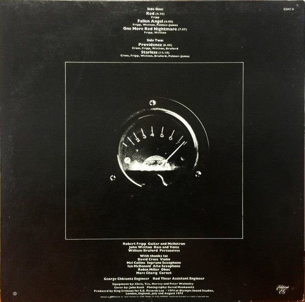 King Crimson : Red (LP, Album, RE, Hal)