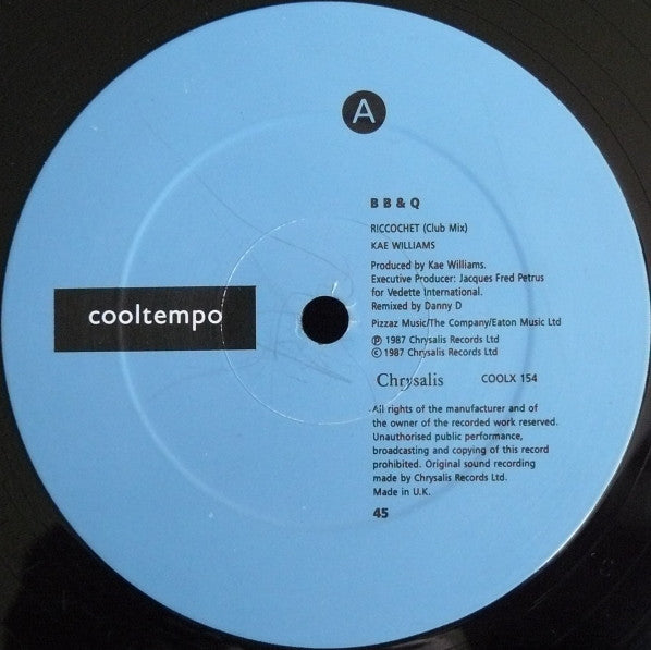 B B  & Q* : The B.B. & Q. E.P. Riccochet (Club Mix) / Dreamer / Genie (12", EP)