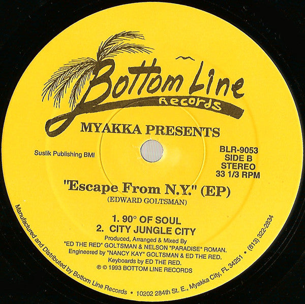 Myakka : Escape From N.Y. (EP) (12", EP)