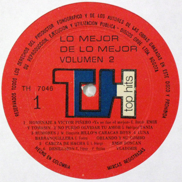 Various : Lo Mejor De Lo Mejor Vol 2 (LP, Comp)