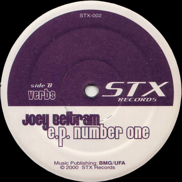 Joey Beltram : E.P. Number One (12", EP)