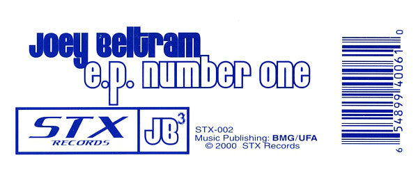 Joey Beltram : E.P. Number One (12", EP)