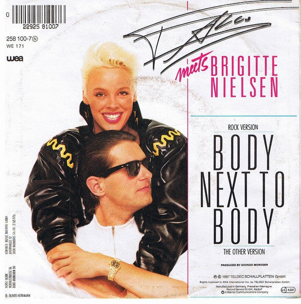 Falco Meets Brigitte Nielsen : Body Next To Body (7", Single)