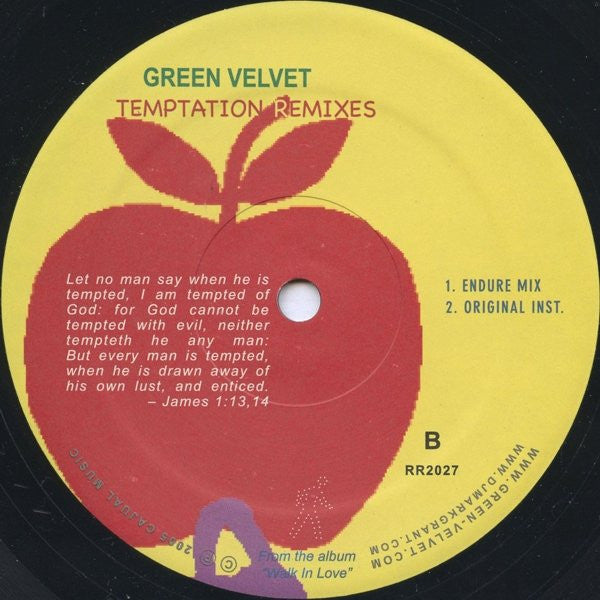Green Velvet : Temptation Remixes (12")