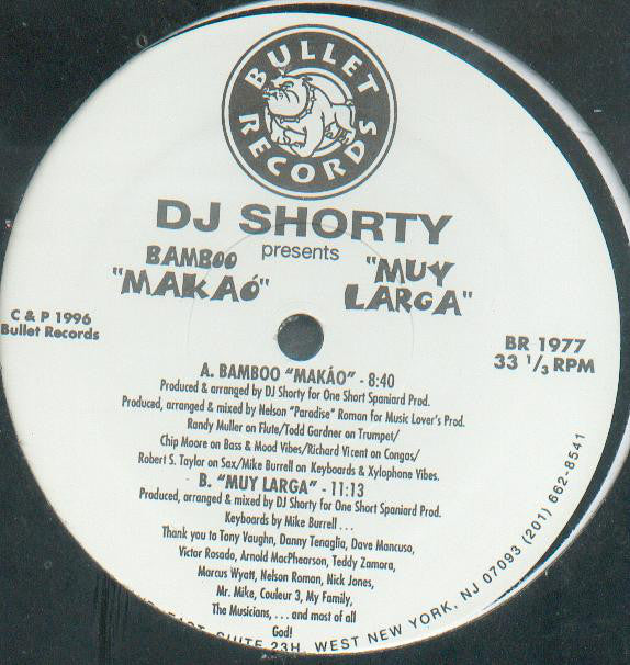 DJ Shorty : Bamboo "Makaó" (12")