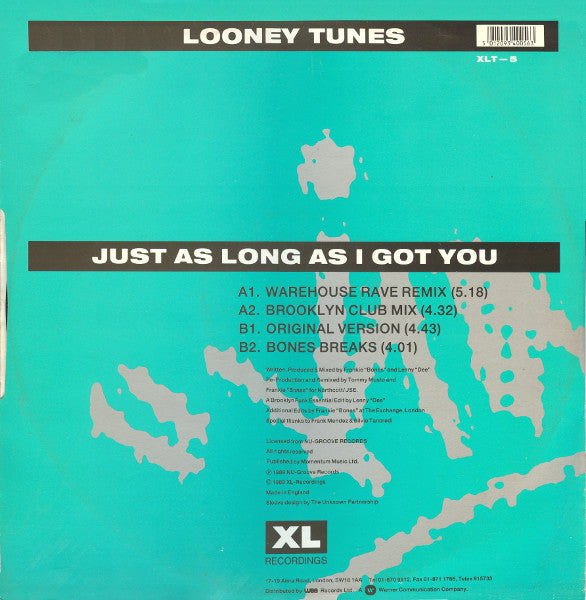 Frankie "Bones"* & Lenny "Dee"* : Just As Long As I Got You (12", Single)