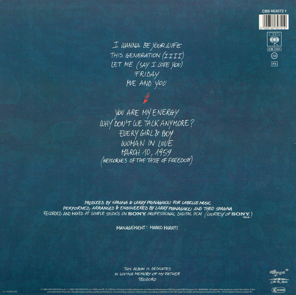 Spagna* : You Are My Energy (LP, Album)