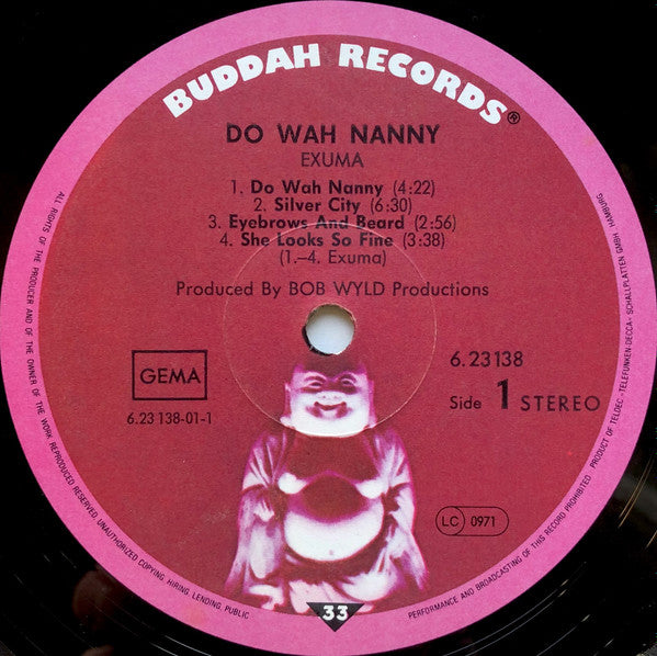 Exuma : Do Wah Nanny (LP, Album, RE)
