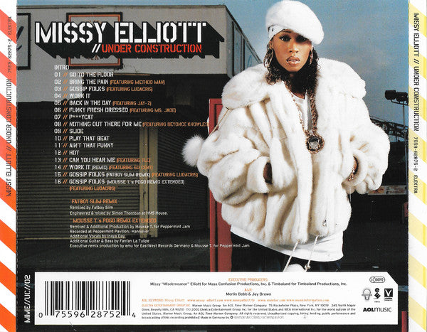 Missy Elliott : Under Construction (CD, Album, RE)