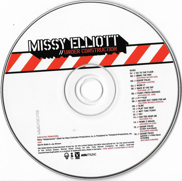 Missy Elliott : Under Construction (CD, Album, RE)