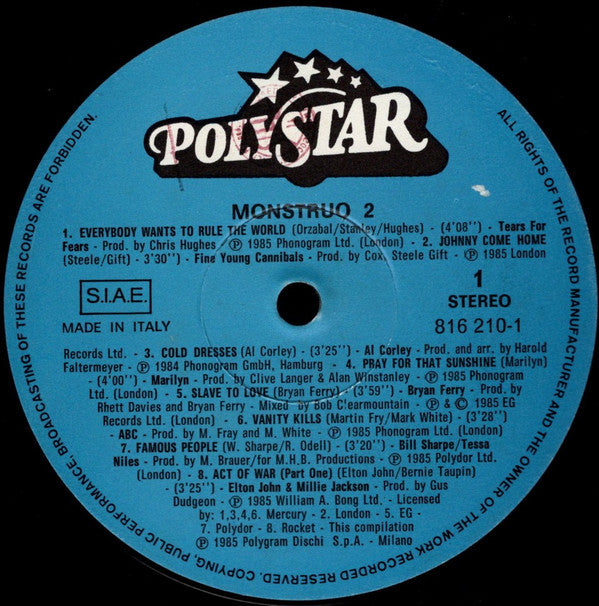 Various : Monstruo-2 (LP, Comp)