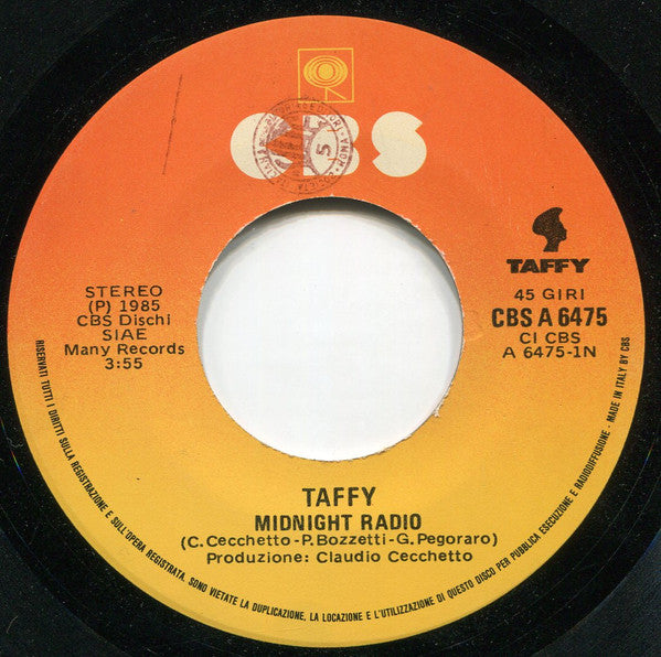 Taffy : Midnight Radio (7")