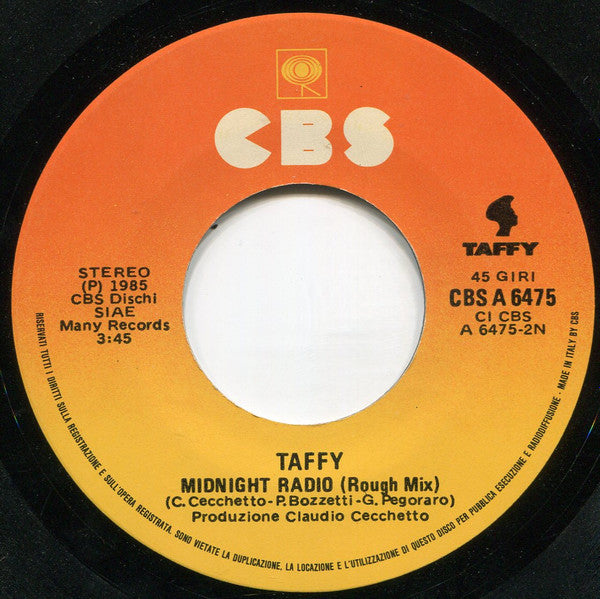 Taffy : Midnight Radio (7")