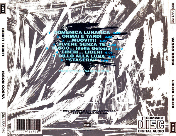 Vasco Rossi : Liberi Liberi (CD, Album)