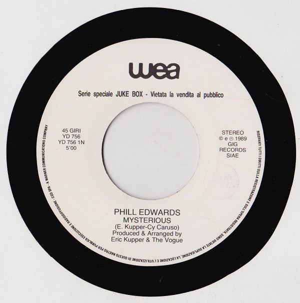 Phill Edwards / The Creeps : Mysterious / Ooh I Like It! (7", Jukebox)