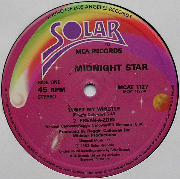 Midnight Star : Wet My Whistle (12")