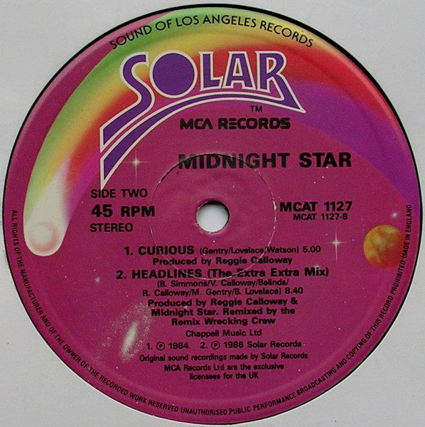 Midnight Star : Wet My Whistle (12")