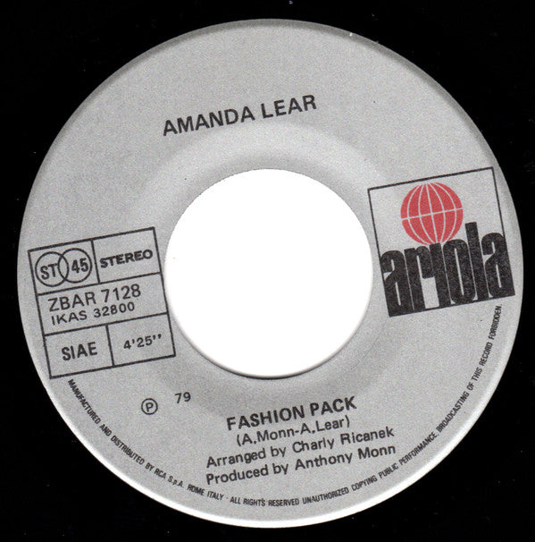 Amanda Lear : Fashion Pack / Lili Marleen (7")