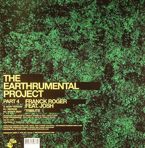 Franck Roger Feat. Josh Colow : The Earthrumental Project Part 4 (12")