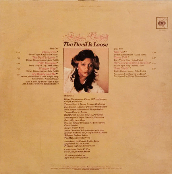 Asha Puthli : The Devil Is Loose (LP, Album)