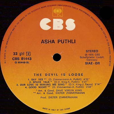 Asha Puthli : The Devil Is Loose (LP, Album)