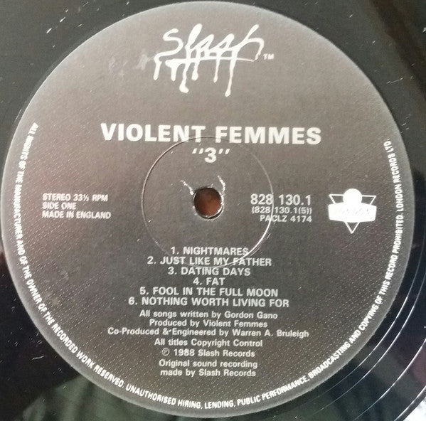 Violent Femmes : 3 (LP, Album)