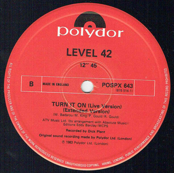 Level 42 : Micro-Kid (12", Single)