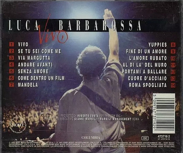 Luca Barbarossa : Vivo (CD, Album)