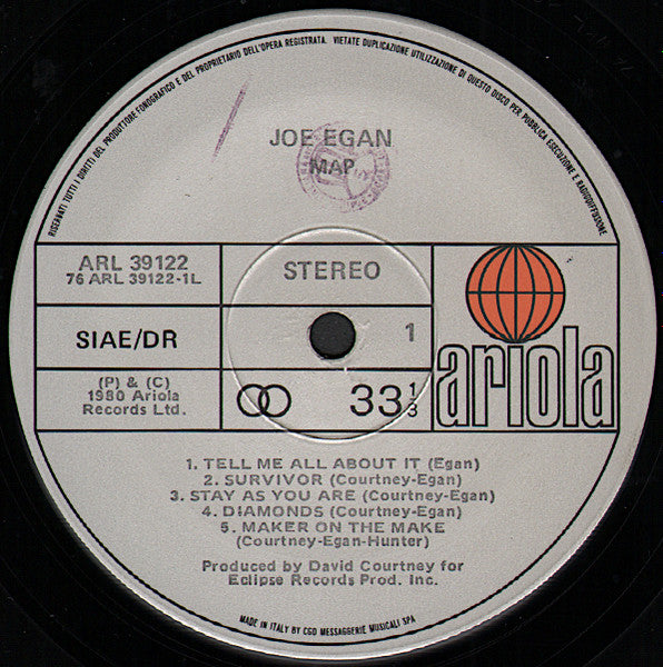 Joe Egan : Map (LP, Album)