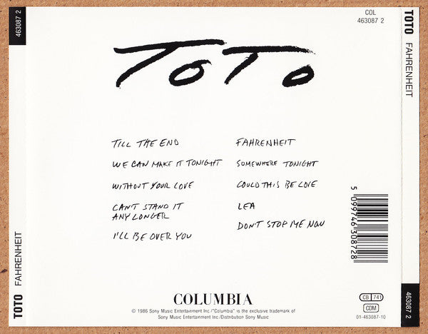 Toto : Fahrenheit (CD, Album, RE)