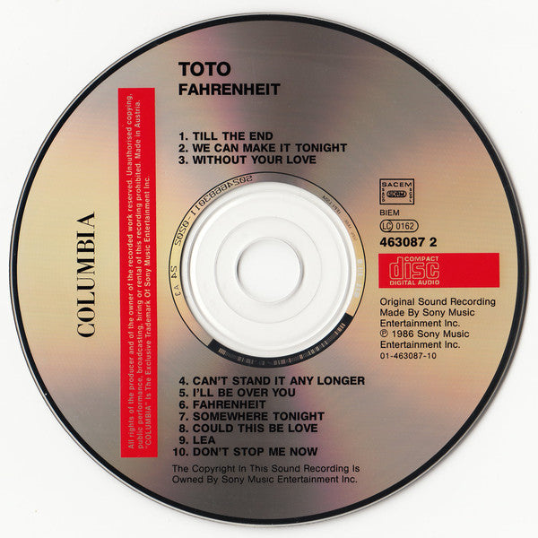 Toto : Fahrenheit (CD, Album, RE)