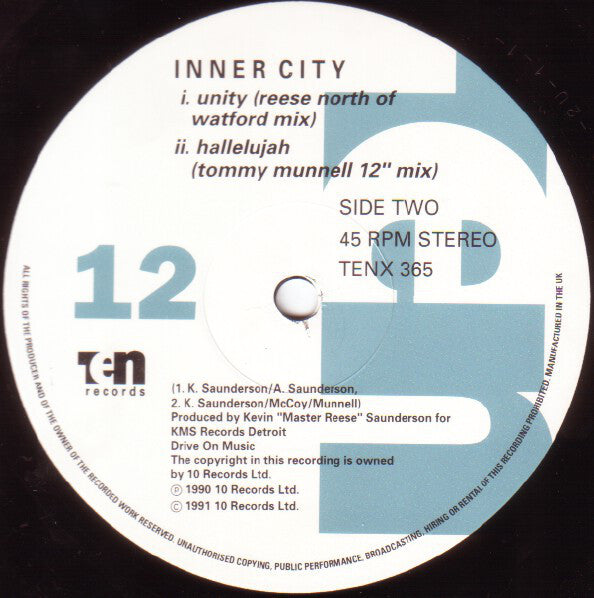 Inner City : Hallelujah / Unity (12")